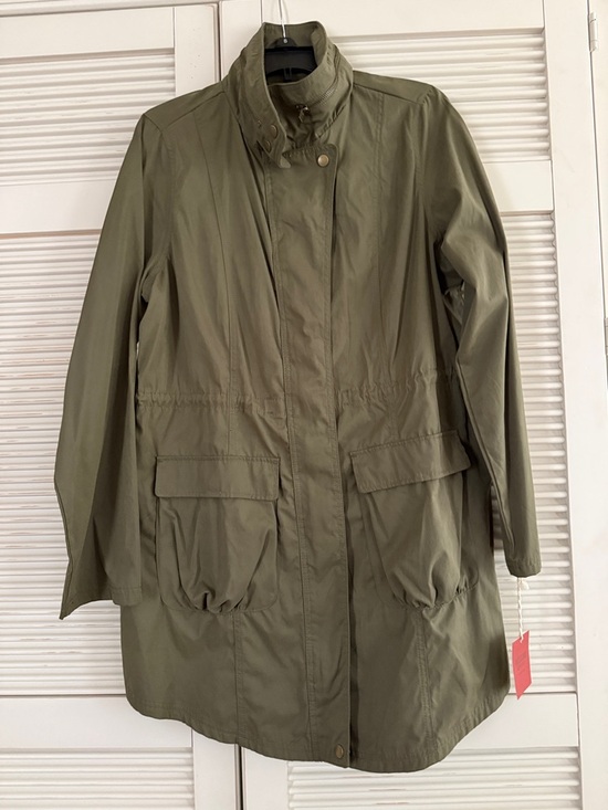 Mossimo Supply Co. Jackets & Blazers - MOSSIMO SUPPLY CO. Olive Utility Jacket with High Collar
